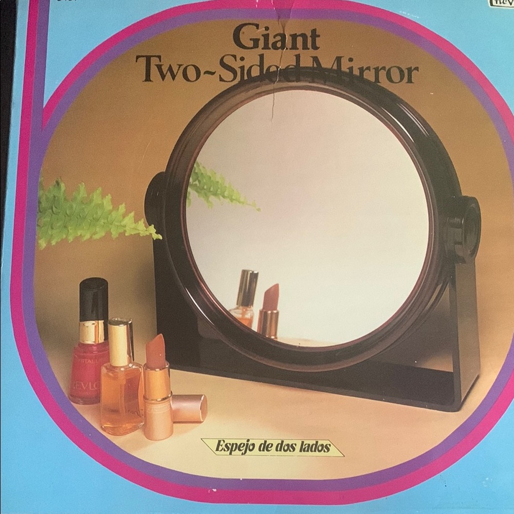 Giant Two-Sided Mirror with Black Frame